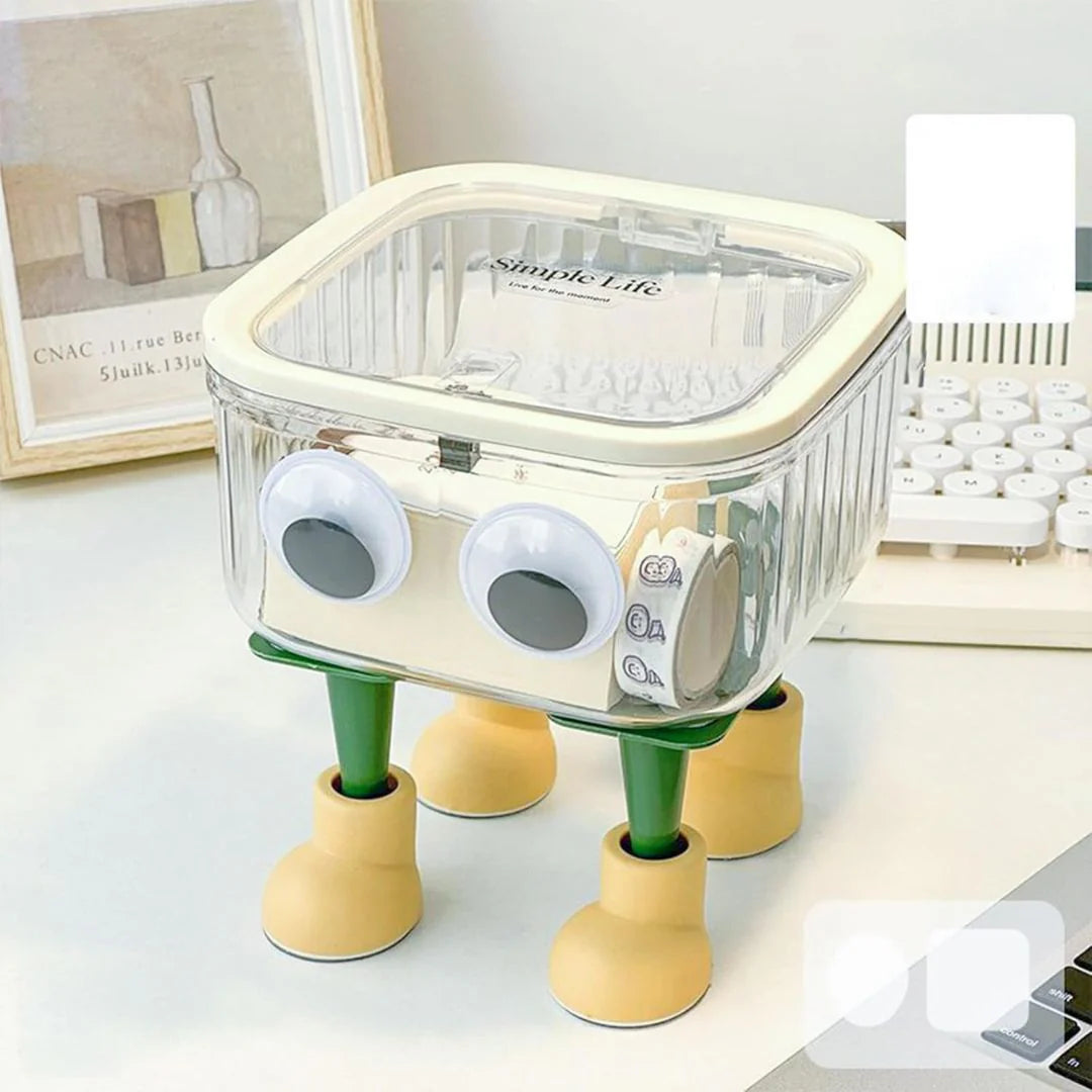 UM - Adorable DIY Desktop Trash Bin with Googly Eyes – Add Fun to Your Workspace! (Small)