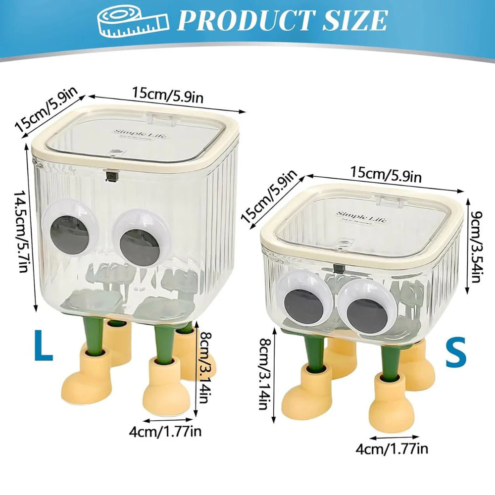 UM - Adorable DIY Desktop Trash Bin with Googly Eyes – Add Fun to Your Workspace! (Small)