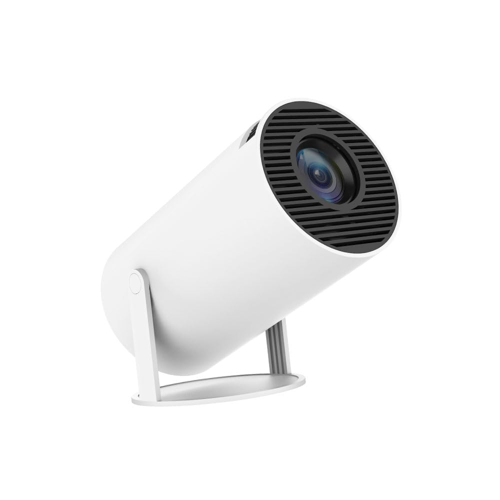 4K - Supported Smart Home Projector – Native 720p HD, 2500 Lumens, Rotatable Design, Built-In Speaker, Android 11 with Netflix, Prime & YouTube, WiFi Connectivity, Up to 100'' Display