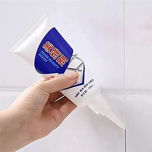 UM - 180ml Waterproof Tile Gap Filler & Crack Repair | DIY Silicone Sealant for Wall, Sink, and Grout Repairs | Durable, Easy-to-Use Tube (180ml)