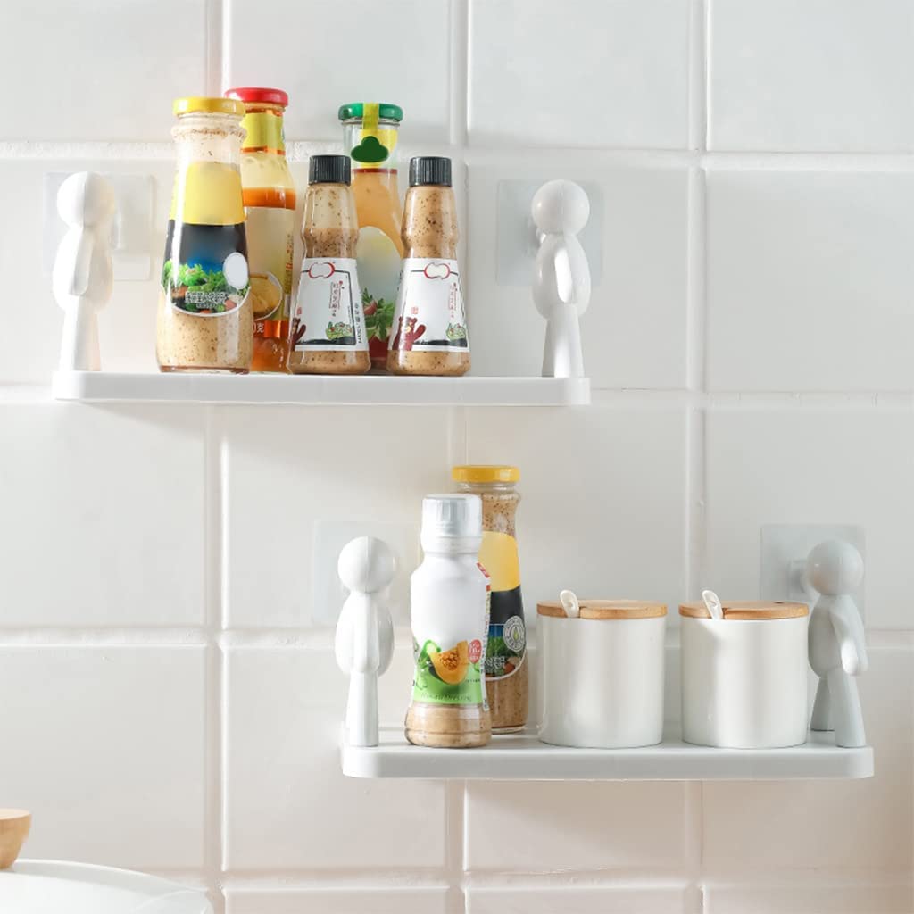 UM - Self-Adhesive Wall-Mounted Storage Rack – Stylish Bathroom Shelf for Organizing, Office Display, and Bookshelf Needs
