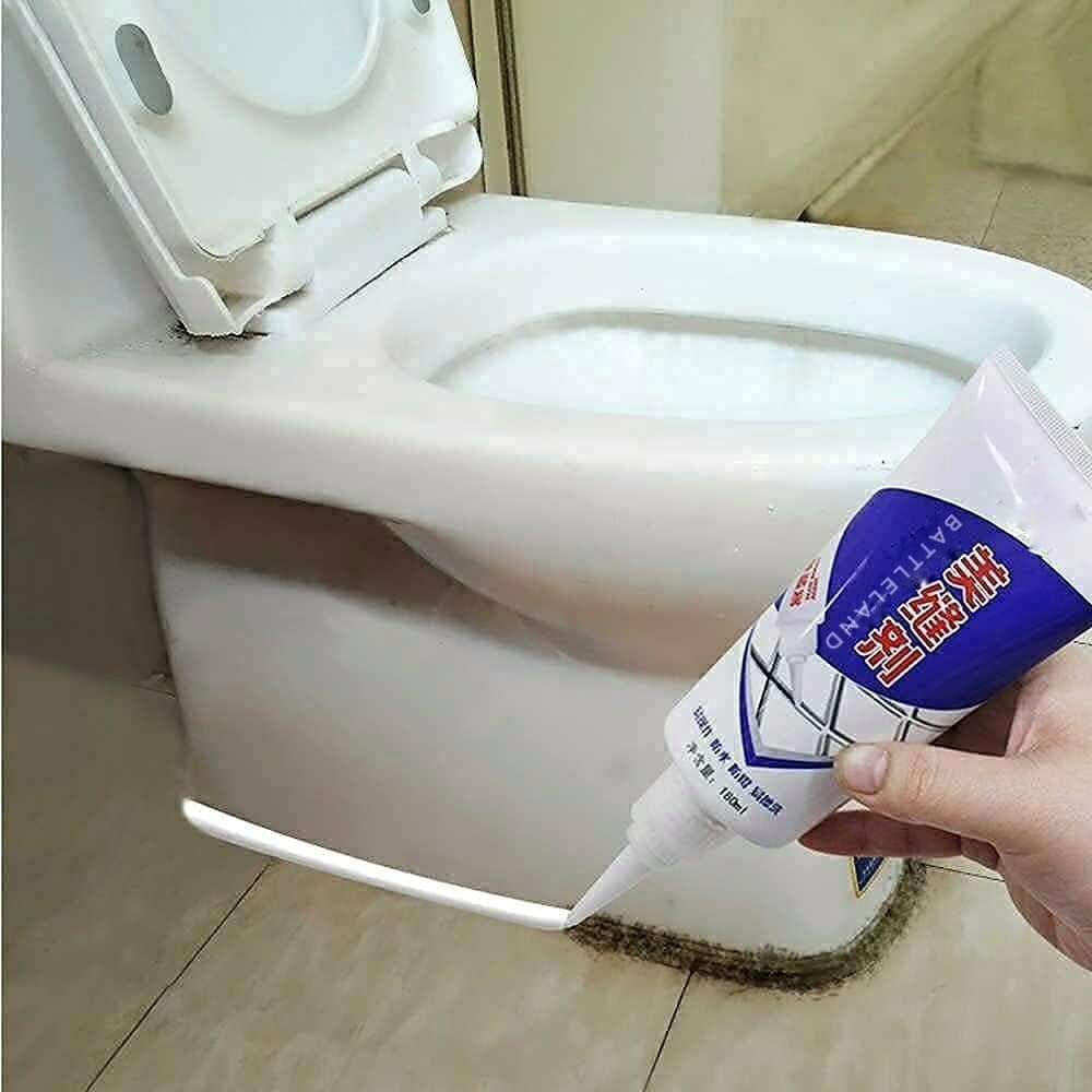 UM - 180ml Waterproof Tile Gap Filler & Crack Repair | DIY Silicone Sealant for Wall, Sink, and Grout Repairs | Durable, Easy-to-Use Tube (180ml)