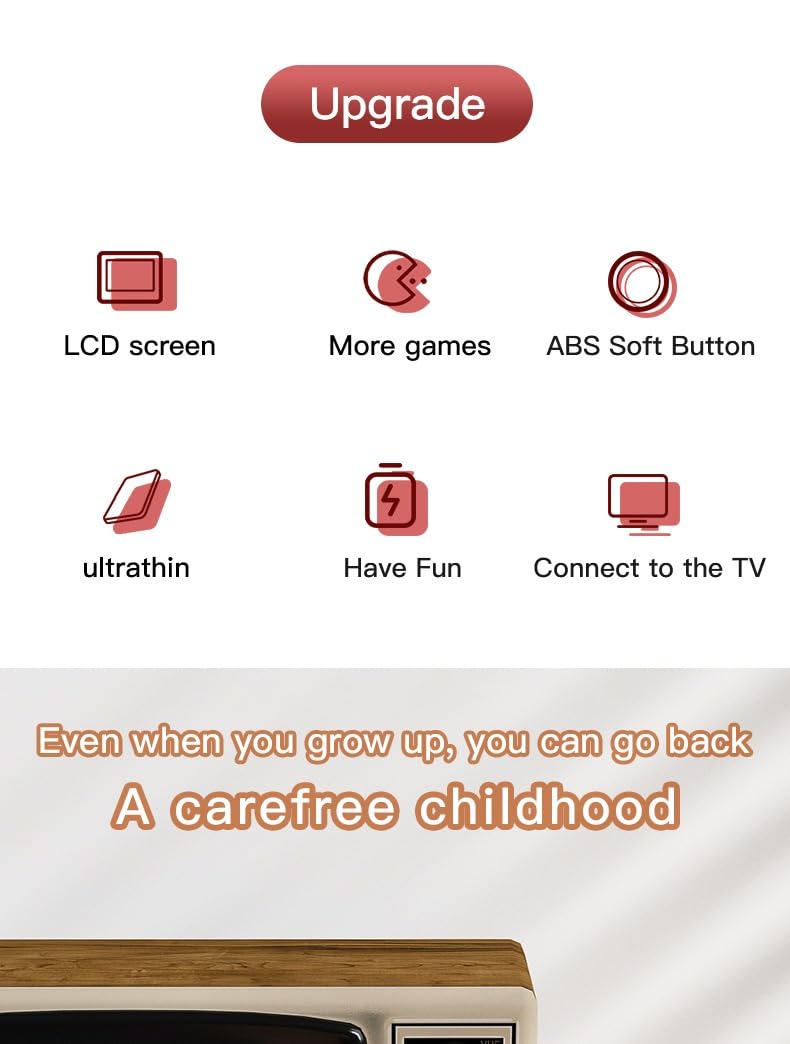 RRI - Retro G5 Handheld Game Console – 500 Classic Games in One, Single-Player Gamepad with TV Compatibility Featuring Iconic Titles like Contra, Tank, Bomber Man & More