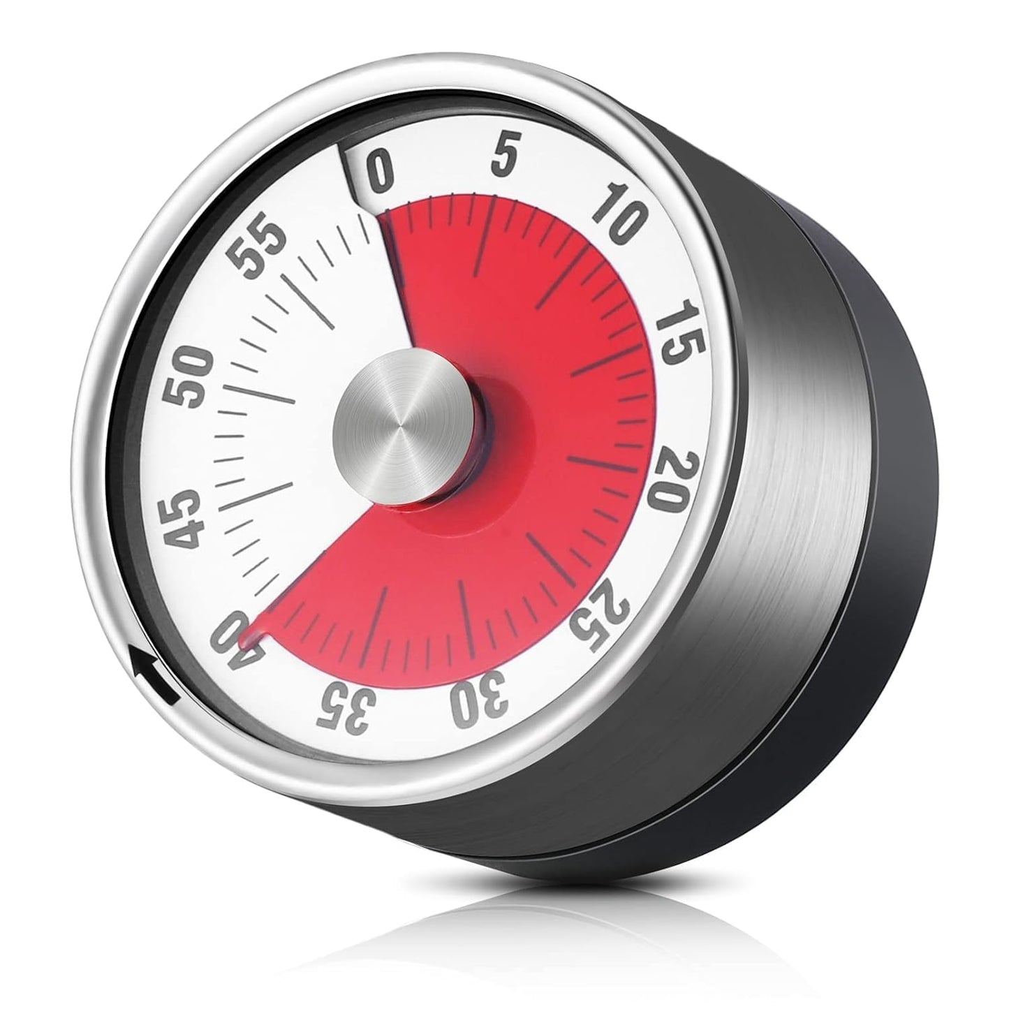 UM - Magnetic 60-Minute Visual Kitchen Timer for Kids – Loud Alarm, Stainless Steel Design, Perfect for Cooking, Baking & Study!