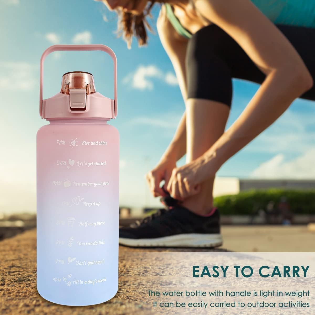 UM - Set of 3 Leakproof, Unbreakable Water Bottles with Time & Capacity Markers – Perfect for Daily Hydration Tracking at the Gym, Office, and More (Multicolour)