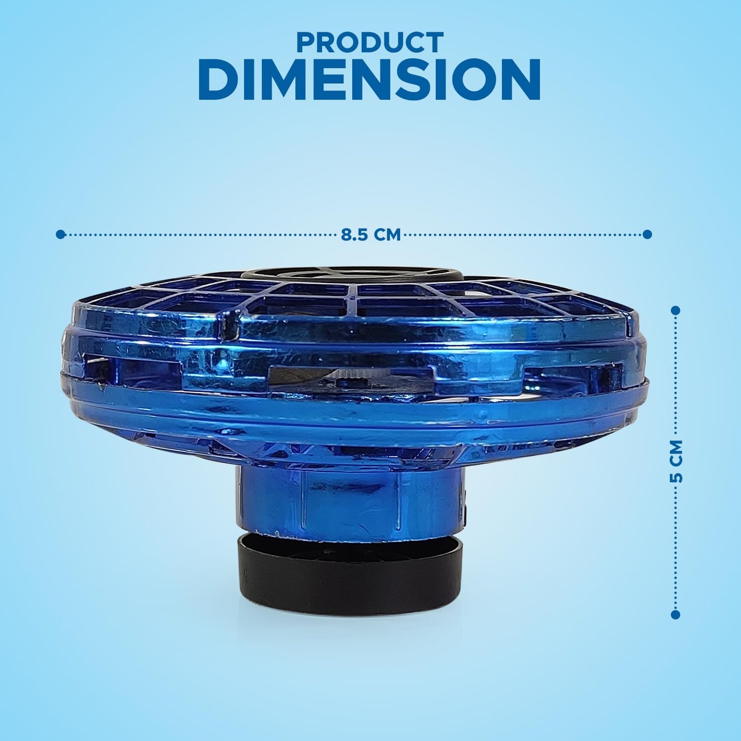 RRI - Fingertip Flying Spinner – Mini UFO Drone with Gyro Technology | Fun Decompression Toy for Adults and Kids