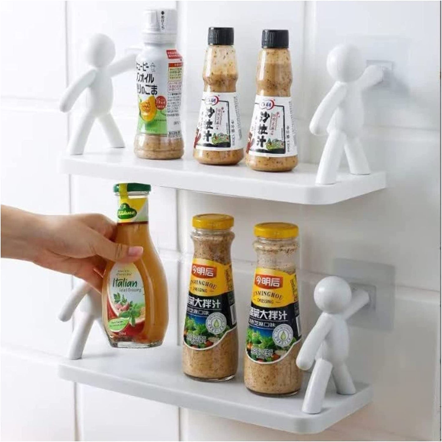 UM - Self-Adhesive Wall-Mounted Storage Rack – Stylish Bathroom Shelf for Organizing, Office Display, and Bookshelf Needs