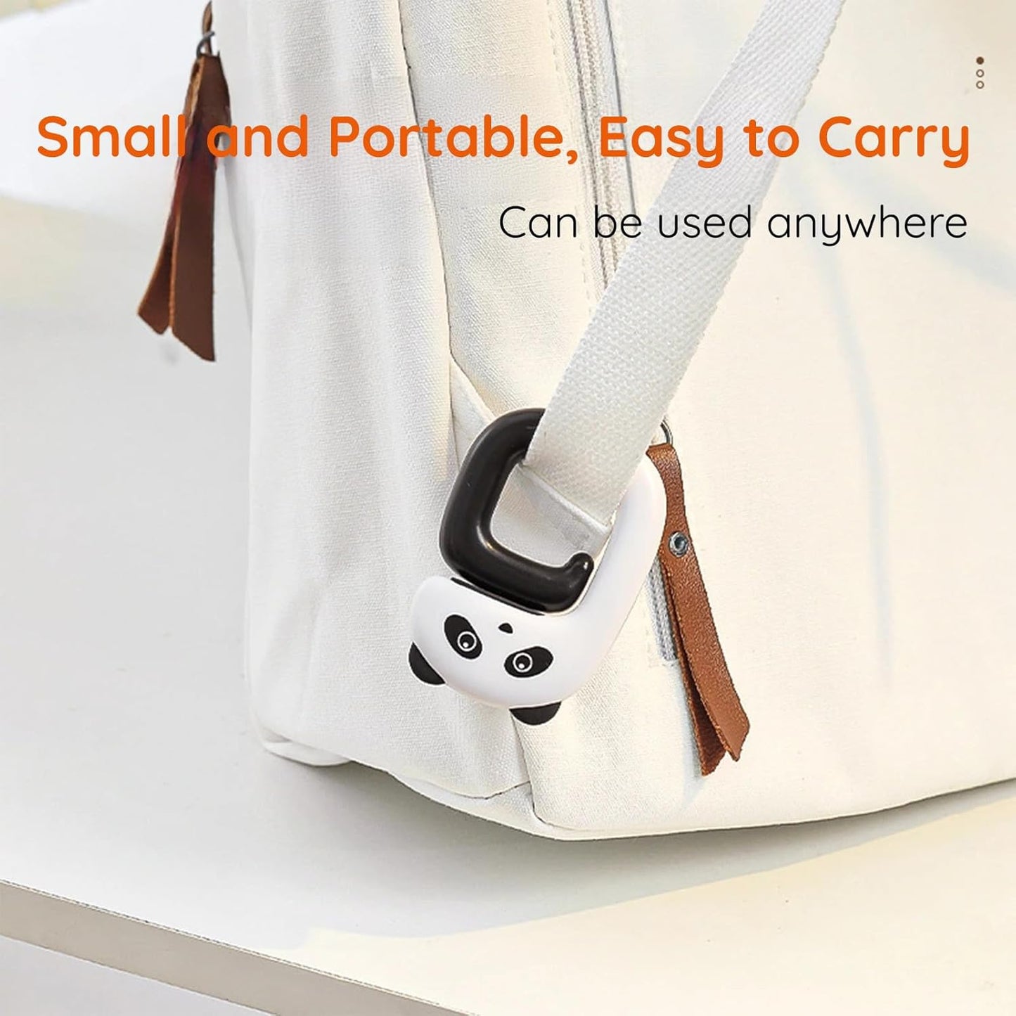 UM -Adorable Panda Foldable Purse Hook – Portable Table Handbag Hanger for Desks, Heavy-Duty Universal Holder for Bags, Backpacks, Headphones, & More – Compact Under-Desk Design