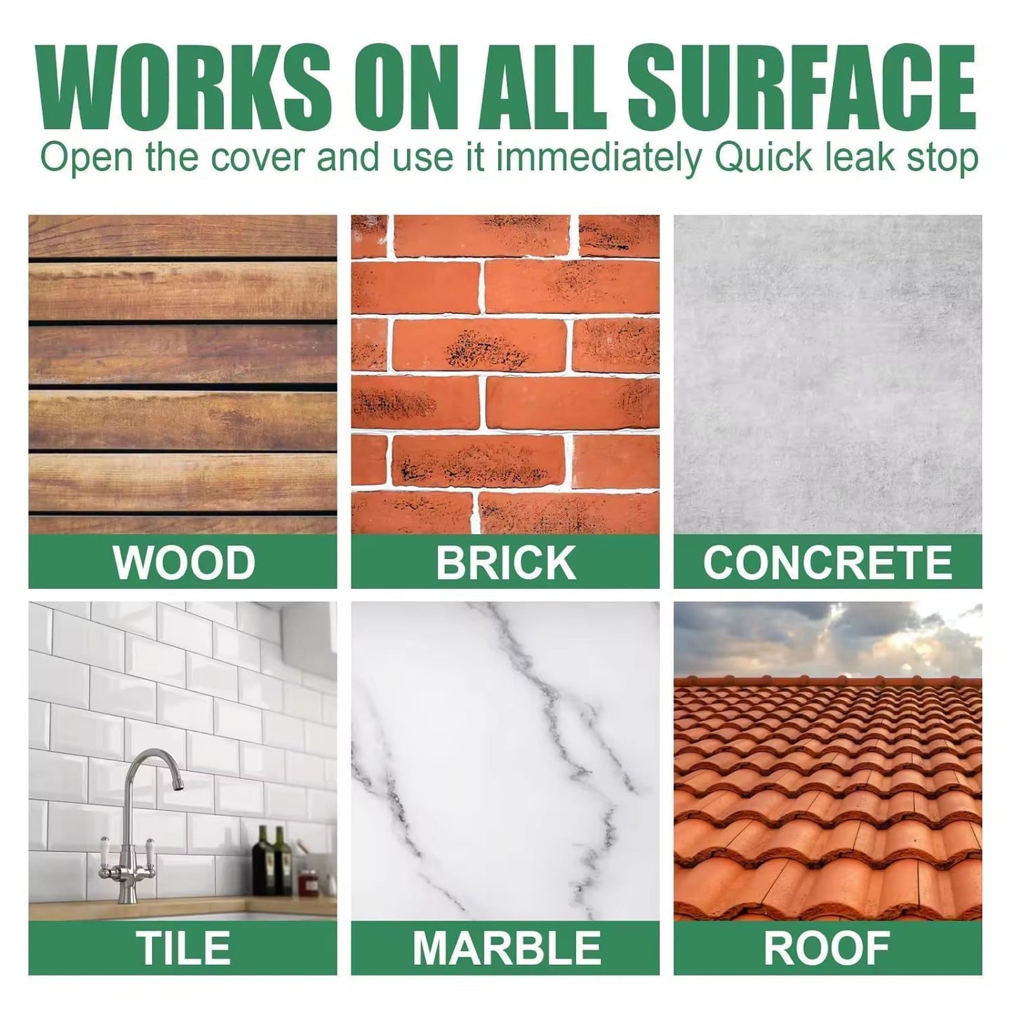 UM - 300g Crack Seal Glue with Brush – Transparent Waterproof Sealant for Roof Leakage & Cracks – Effective Roof Water Leakage Solution