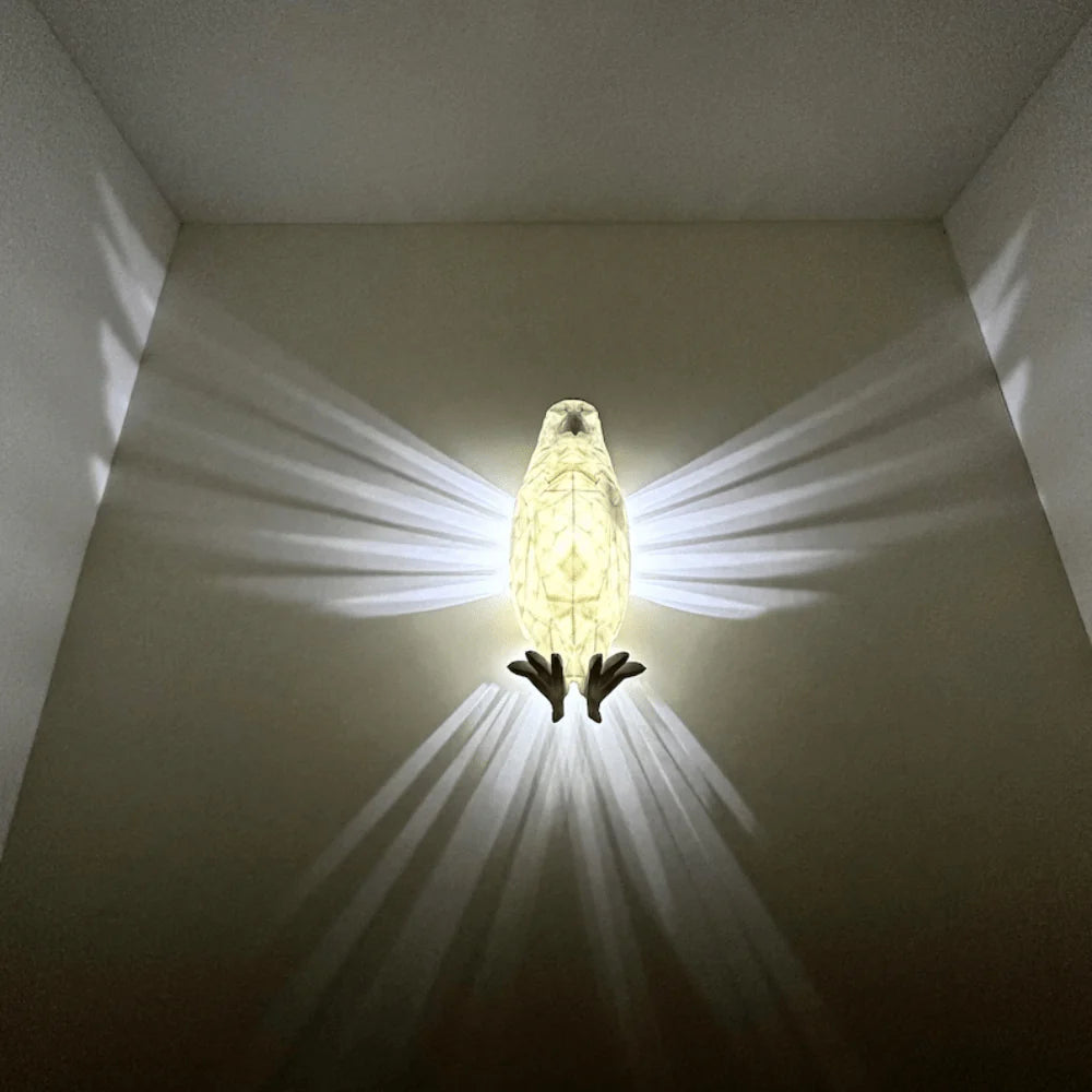 UM - 3D 1 Luminous Eagle Wall Light - Perfect Night Lamp & Home Decor