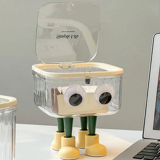 UM - Adorable DIY Desktop Trash Bin with Googly Eyes – Add Fun to Your Workspace! (Small)