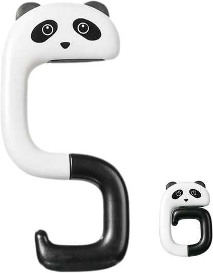 UM -Adorable Panda Foldable Purse Hook – Portable Table Handbag Hanger for Desks, Heavy-Duty Universal Holder for Bags, Backpacks, Headphones, & More – Compact Under-Desk Design