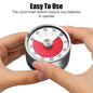 UM - Magnetic 60-Minute Visual Kitchen Timer for Kids – Loud Alarm, Stainless Steel Design, Perfect for Cooking, Baking & Study!