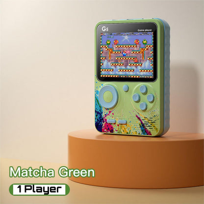 RRI - Retro G5 Handheld Game Console – 500 Classic Games in One, Single-Player Gamepad with TV Compatibility Featuring Iconic Titles like Contra, Tank, Bomber Man & More