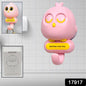 Self Adhesive Wall Hooks Eye Catching Cute Bird Hook Automatic Open Close Eyes Creative Wall Hook (1 Pc)